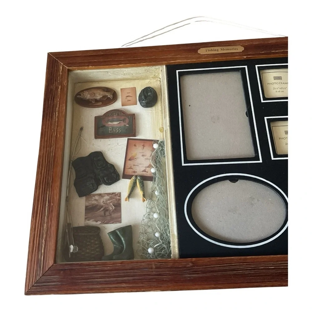 Fishing Memories Shadow Box Photo Frame